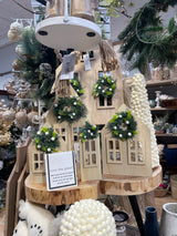 House with Mistletoe Wreaths