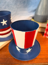 Patriotic Hat Planter - 2 Styles
