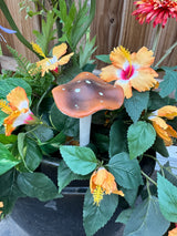 Brown Porcelain Mushroom Pick- 2 Sizes