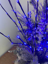 Outdoor Blue Lighted Branch Set of 3