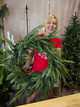 28" Grand Real Touch Cedar Twig Wreath