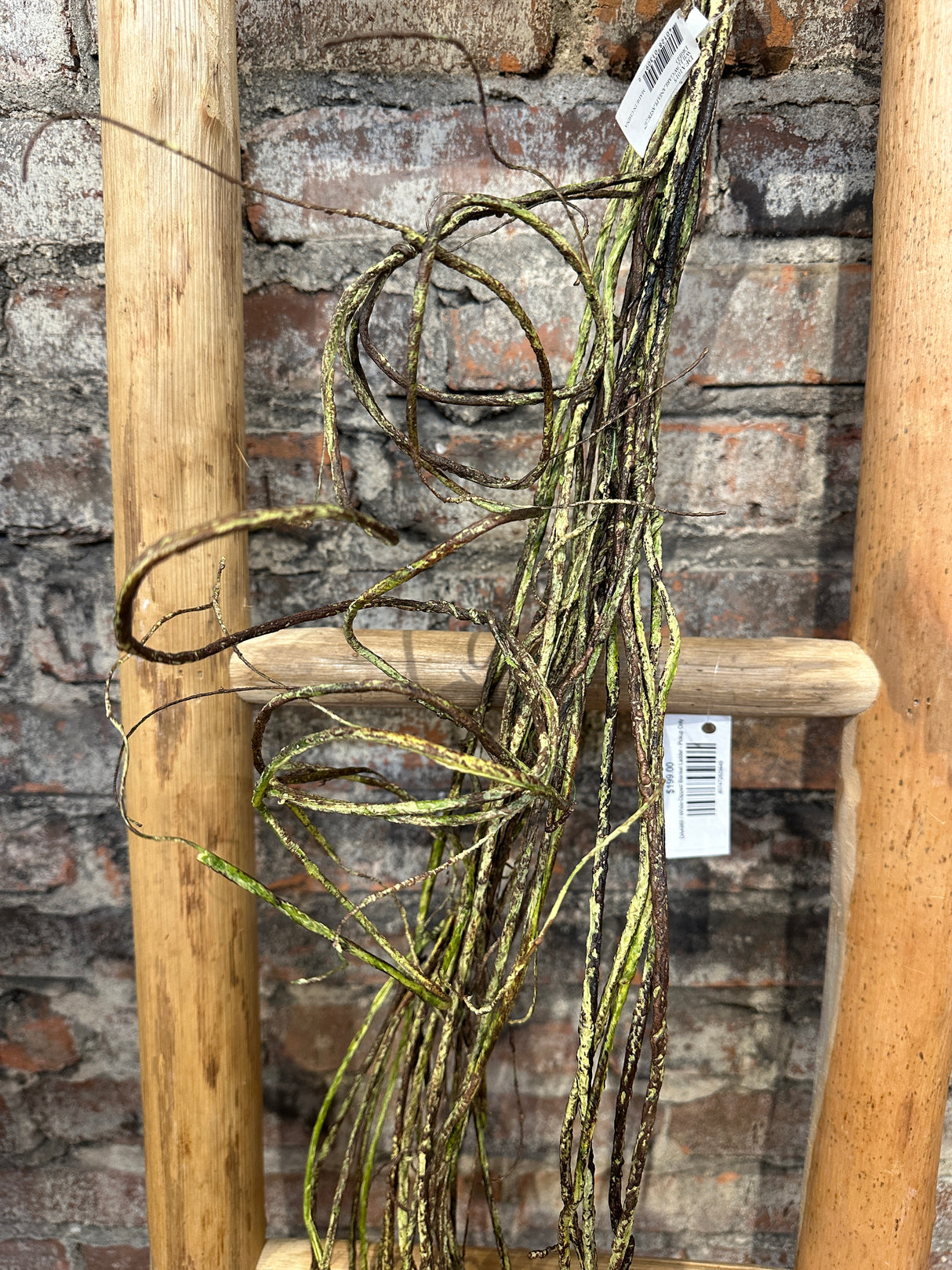 Brown Green Willow Bendy Vine Garland