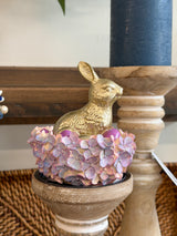 4.5" Chocolate Bunny in Basket