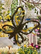 Floral Twig Moss Butterfly Wreath