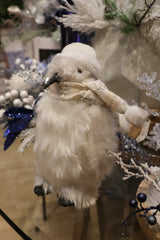Faux Fur Penguin with Scarf