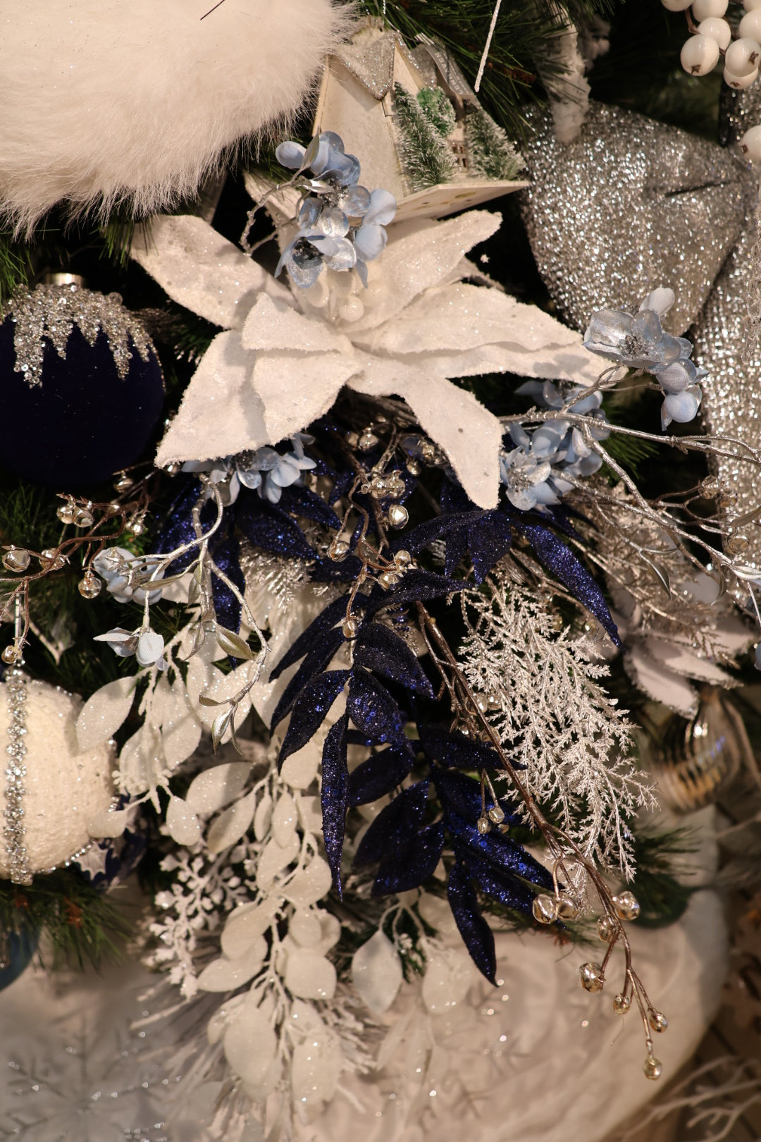 Silver Jingle Bell Spray