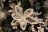 White Snowflake Poinsettia Stem