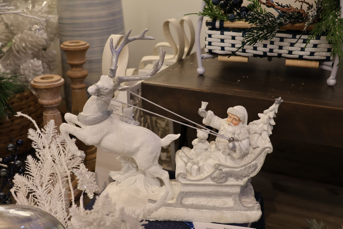 Resin Santa on Sleigh