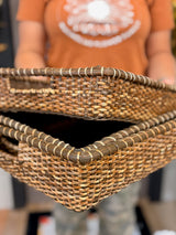 Rattan Basket Tray - 3 Sizes