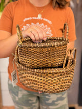 Rattan Farm Baskets - 3 Sizes
