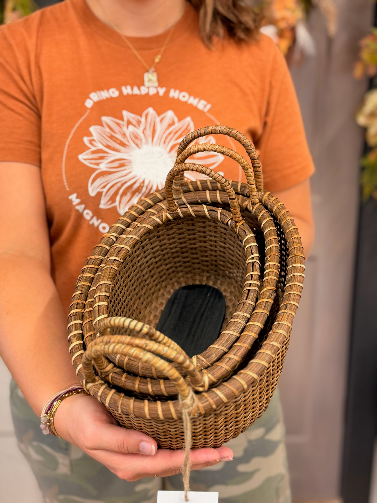 Rattan Farm Baskets - 3 Sizes