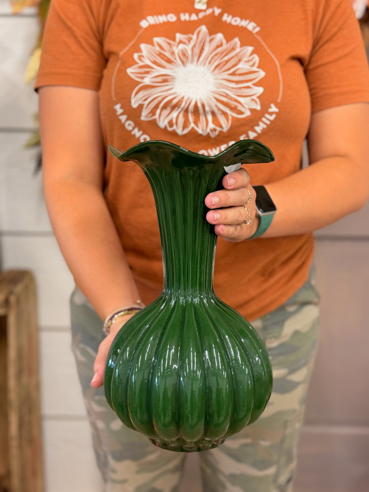 Tall Trumpet Vase