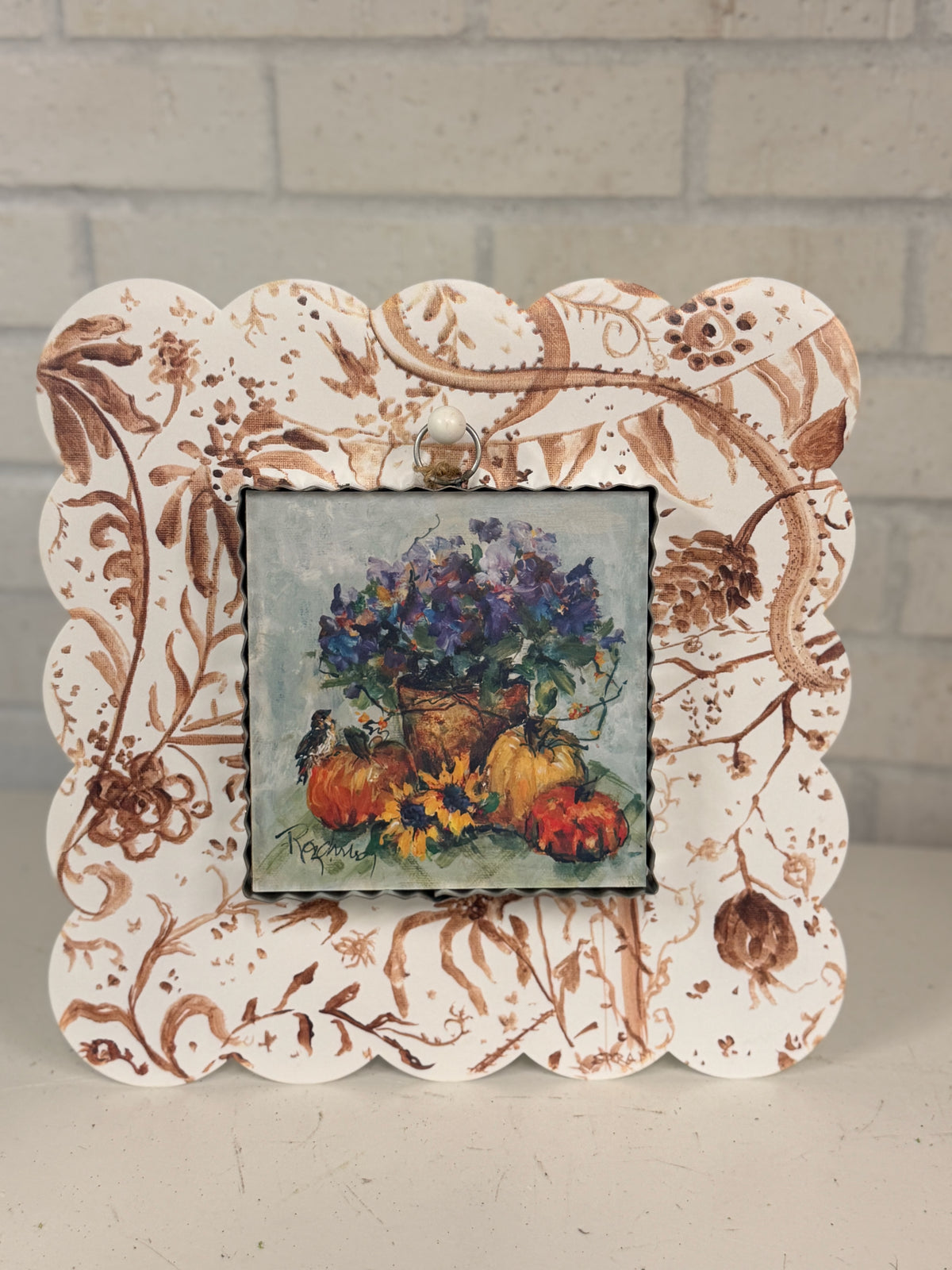 Rozie's Lavender Mums Mini Art