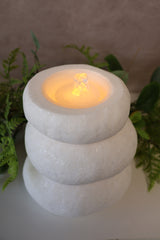 White Rock Fountain Candle