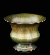 Large Patina Tin Compote Pot