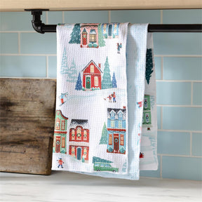 heartfelt cheer lodge waffle reversible tea towel for farmhouse christmas home decor from Magnolias Home Decor