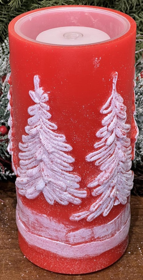 Red Pine Fountain Candle