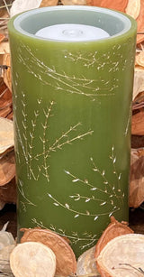 Wheat & Green Fountain Candle