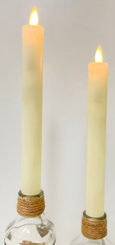 Ivory Taper LED Candle Set
