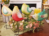 Floral Standing Birds-4 Colors