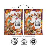 Fox Family Garden Flag