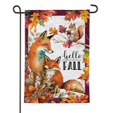 Fox Family Garden Flag