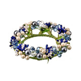 Blue Mix Pip Berry Candle Ring