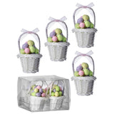 3" Basket of Eggs Ornament Set
