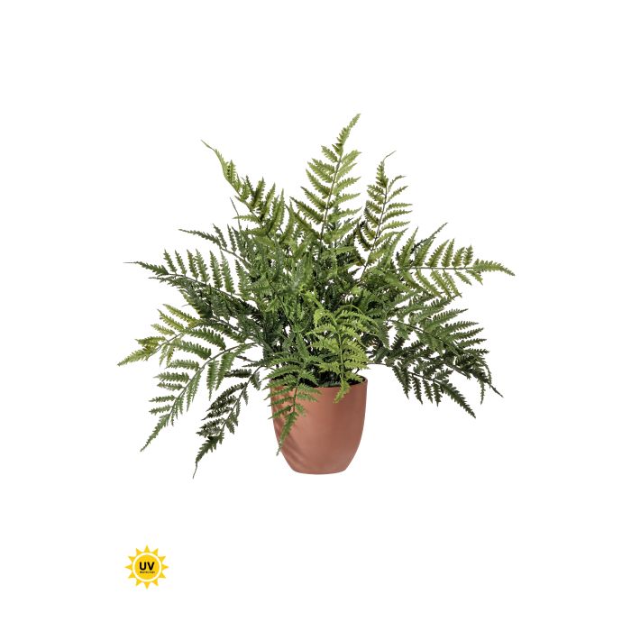 Potted UV Protect Real Touch Leather Fern