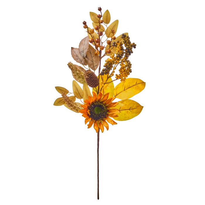 Harvest Mix Autumn Sunflower and Berry Spray