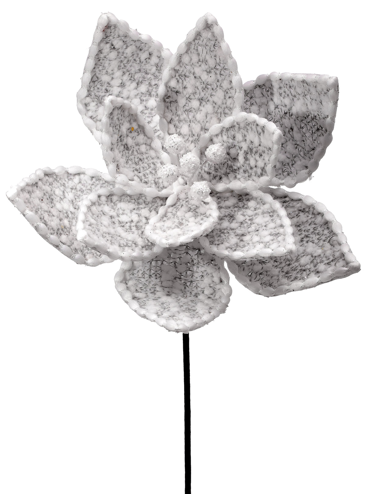 Sweater Patterned Poinsettia Stem