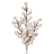 13" White Iced Winter Berry Pick