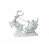11" Resin Santa on Sleigh