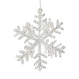 9" Clear 3D Acrylic Snowflake Ornament