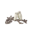 12" Resin Owl Couple on Branch