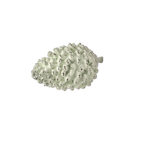 6" Cream Resin Winter Pinecone
