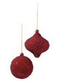 3.5" Beaded Ball and Onion Ornament