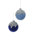 4" Velvet Ice Sequin Ball Ornament