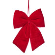 8" Red Velvet Bow Ornament