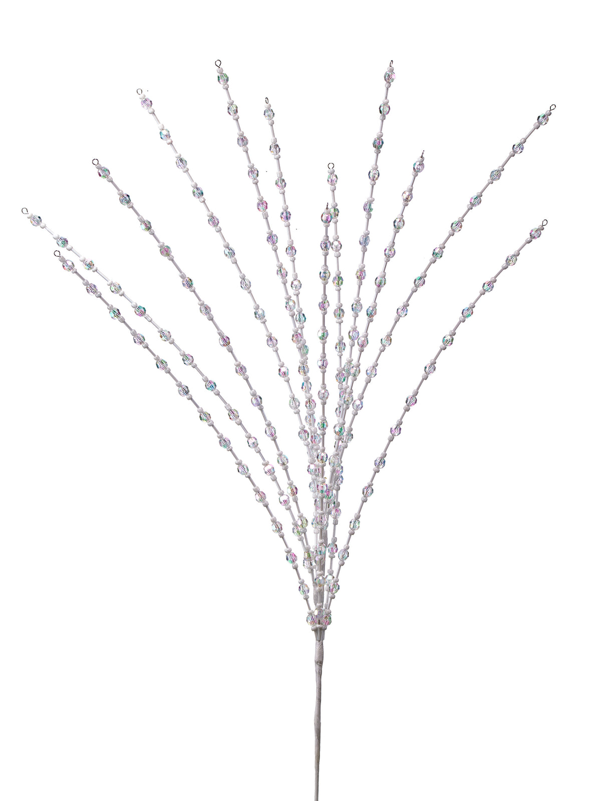 24" Iridescent Hanging Bead Spray