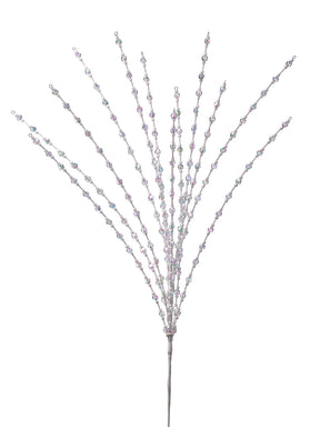 24" Iridescent Hanging Bead Spray