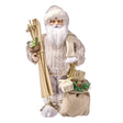 18" Winter Santa with Sweater and Skis