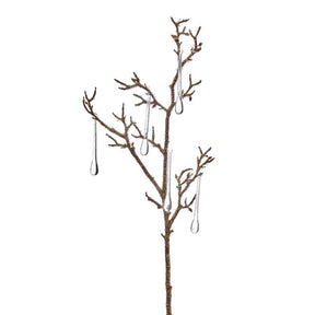 48" Acrylic Iced Bauble Branch