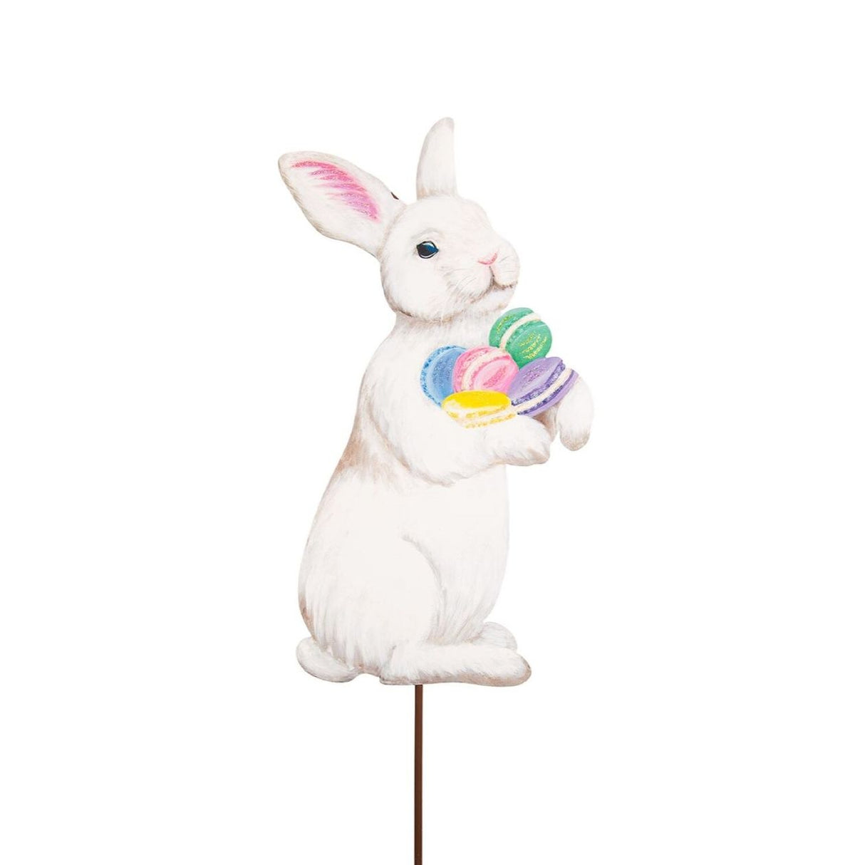 Sweet Tooth White Bunny Garden Stake