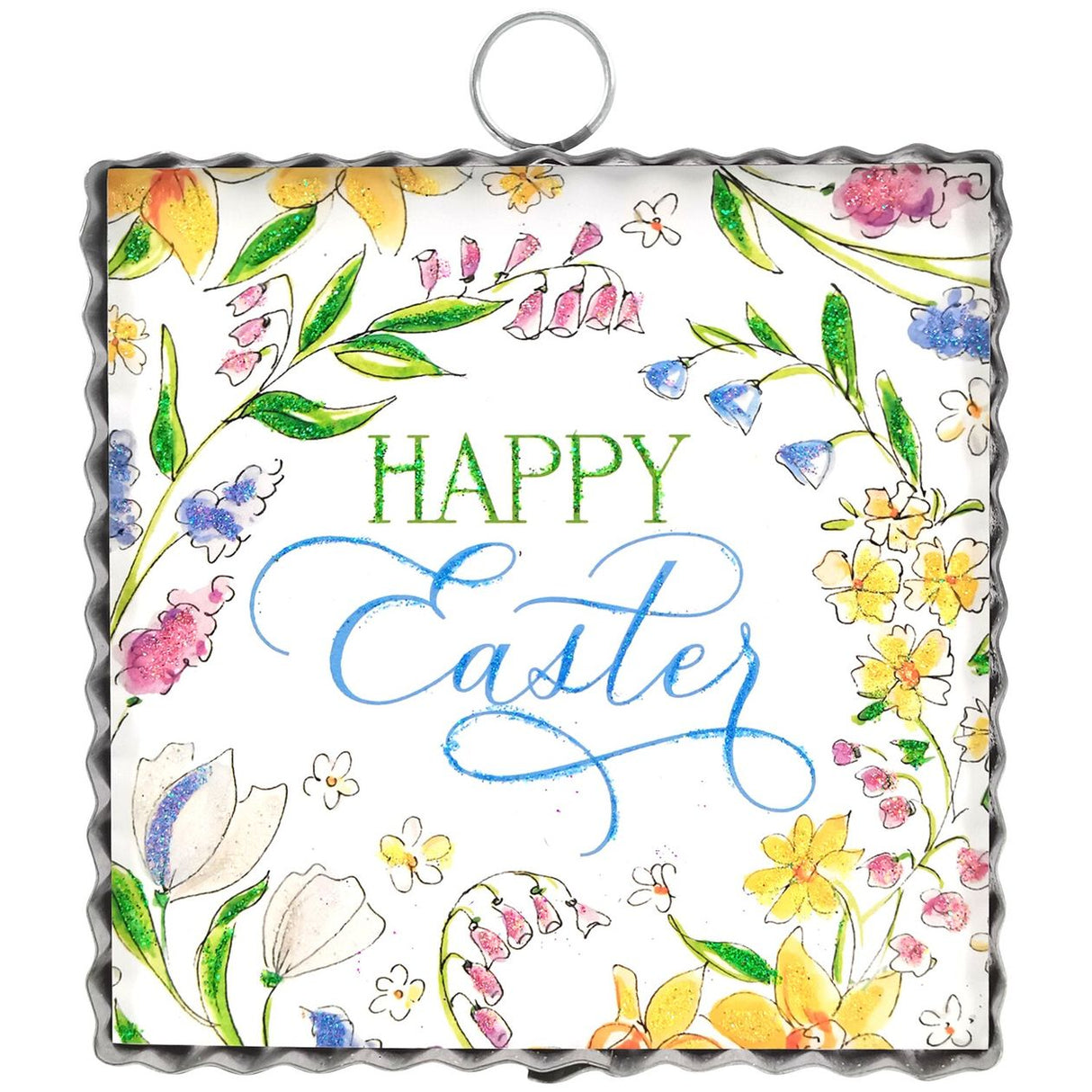 Happy Easter Flower Mini Art