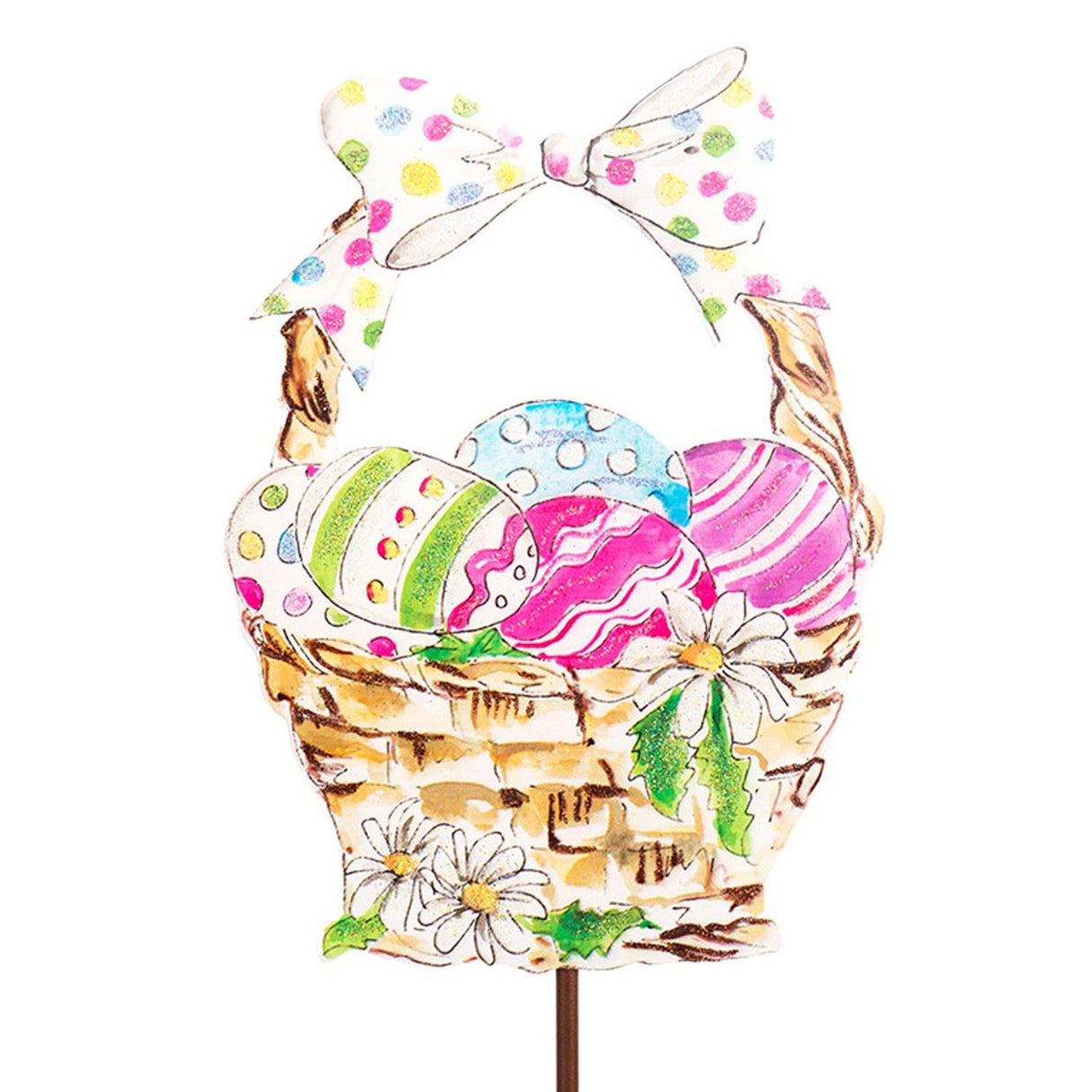 Classic Easter Basket Garden Stake