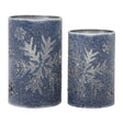 Midnight Blue Snowflake Cutout Bucket