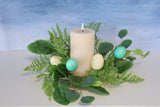 14" Egg & Eucalyptus Candle Ring