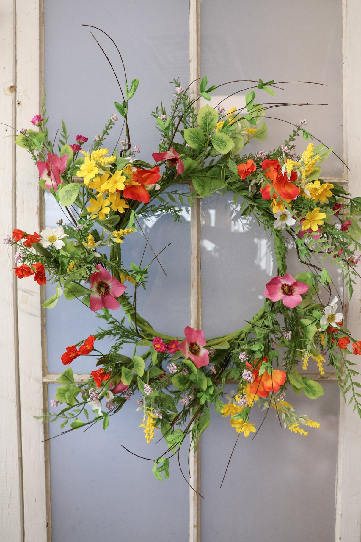 22" Wild Flower Wreath