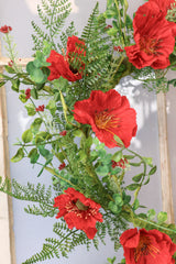 24" Punchy Poppy Wreath